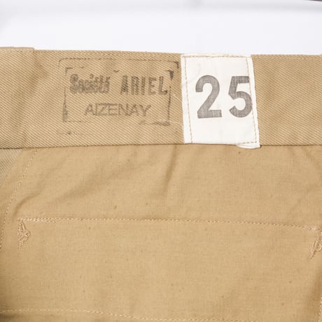 French Army M52 Chino Trousers Late Size 25 Dead Stock