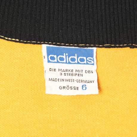 70s Vintage adidas Track Jacket Mustard × Black (Made in West Germany)