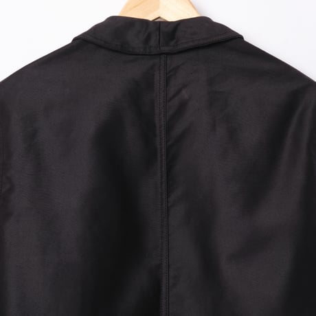 40-50s  Dumont d'Urville Black Moleskin Jacket Dead Stock