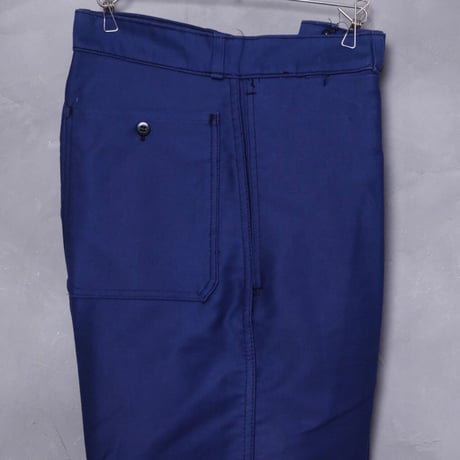50s-60s  Le Mont St Michel Moleskin Work Trousers Size 36L  Dead stock