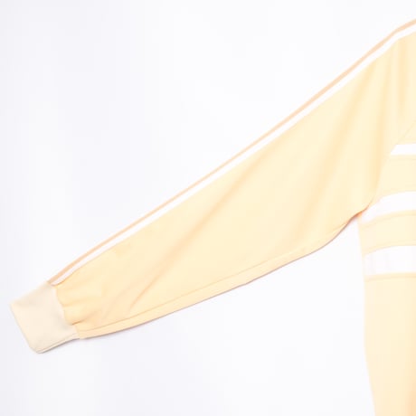 70-80s Vintage adidas Track Jacket Model First Custard × White (Made in France)