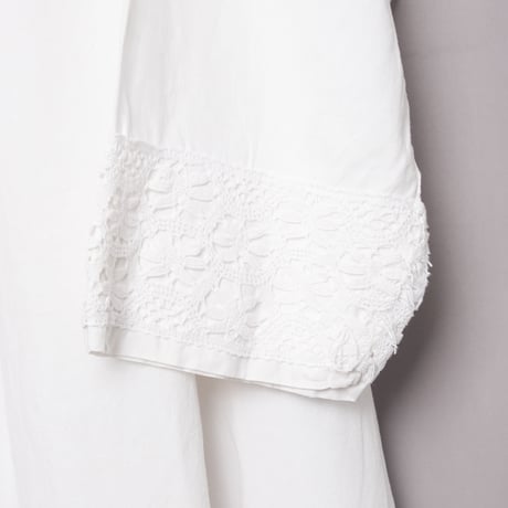 Early 1900s France  Antique Linen Church Smock