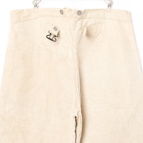 30s French Army Linen HBT Bourgeron Trousers Dead Stock