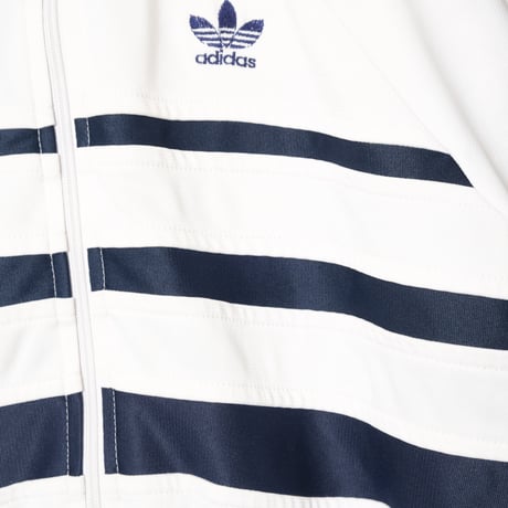 70-80s Vintage adidas Ventex Track Jacket Model  First White×Navy (Made in France)