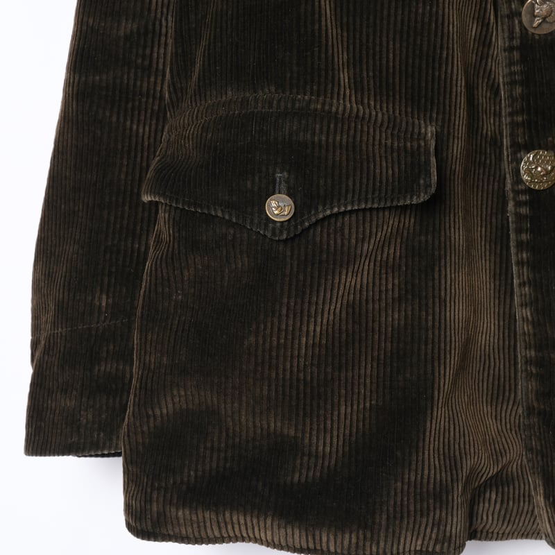 30-40s France Vintage Corduroy Hunting Jacket |