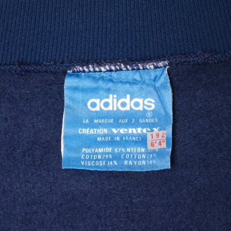 70s Vintage adidas Ventex Collarless Track Jacket Navy (Made in France)