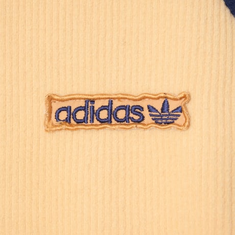 70-80s Vintage adidas Track Jacket Beige × Navy  (Made in West Germany)