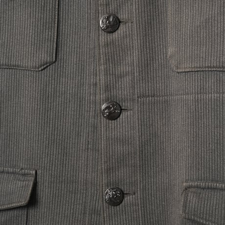 40-50s France Vintage Unic D.F Cotton Pique Hunting Jacket