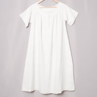 France Antique Linen Half Sleeve Night Dress 2