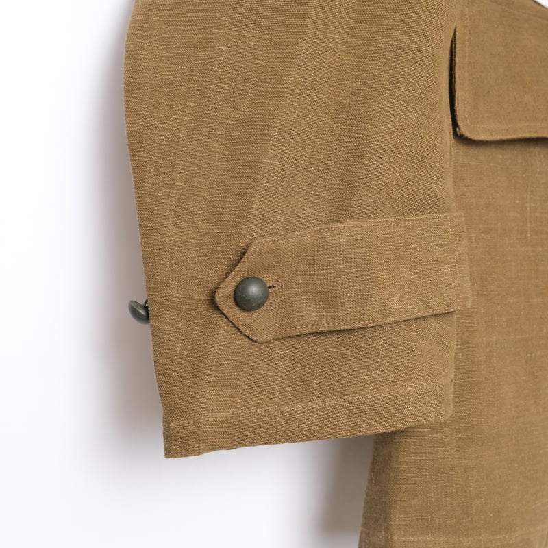 French Army M35 Motorcycle Short Jacket (Linen) French Army M35 Motorcycle Short Jacket (Linen)