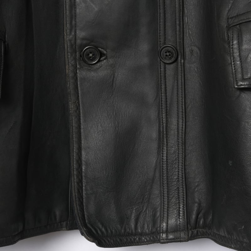 40-50s France Vintage Le Kléber Leather Jacket