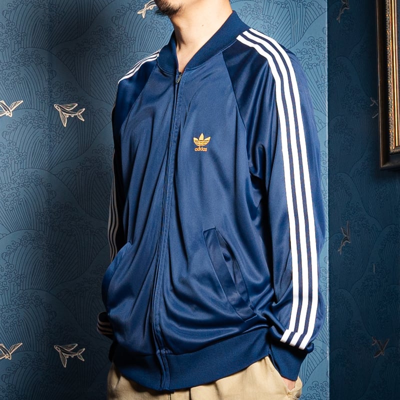 70s Vintage adidas Ventex ATP Track Jacket Navy