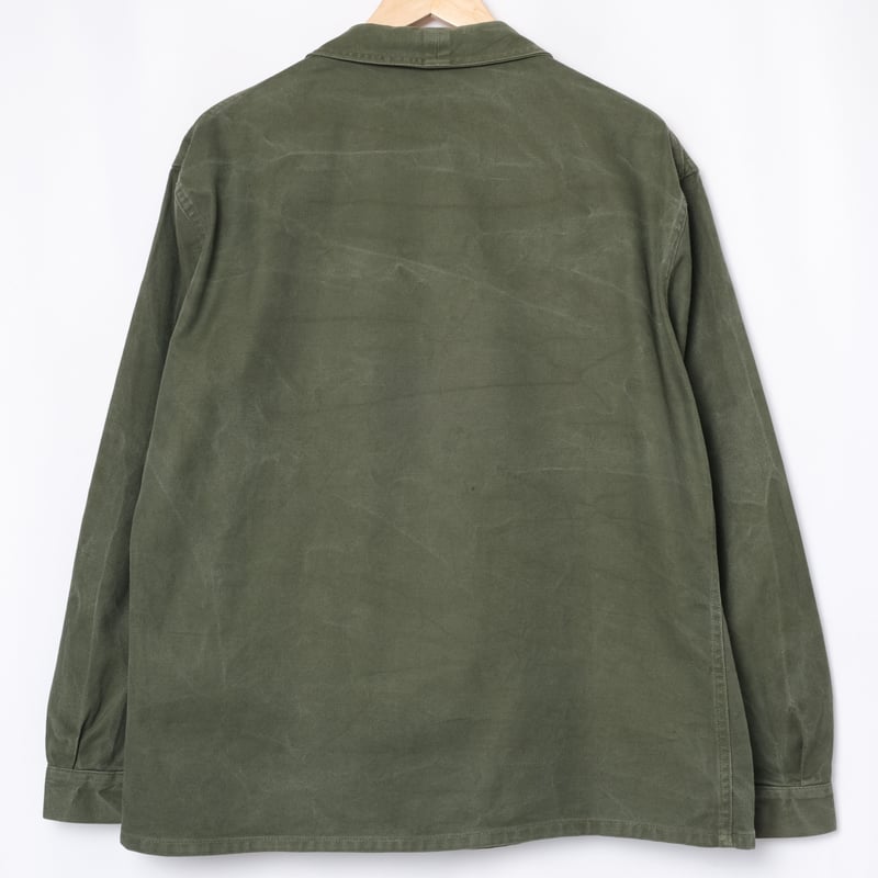 希少 HUGO BOSS ミリタリー ワーク カバーオールジャケット 緑 カーキ 50s French Army Olive Green Work Jacket 1 | Ugl