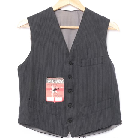~20s France gilet jacket ビンテージジレジャケット Vintage / 20's France / Linen Stripe Gilet