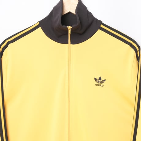 70-80s Vintage adidas Track Jacket Yellow × Black (Made in France)