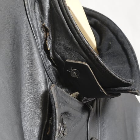 30s French Vintage Adolphe Lafont Leather Jacket（Corbusier Jacket）