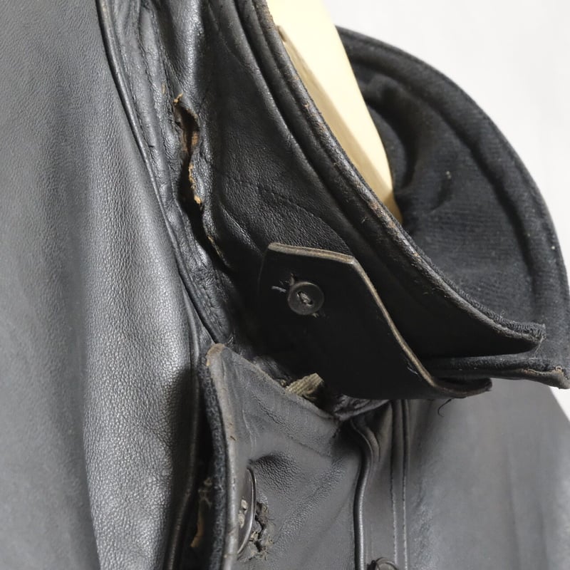 30s French Vintage Adolphe Lafont Leather Jacke