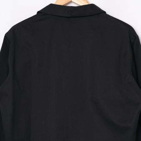 60s France Vintage Black HBT Work Jacket Dead Stock