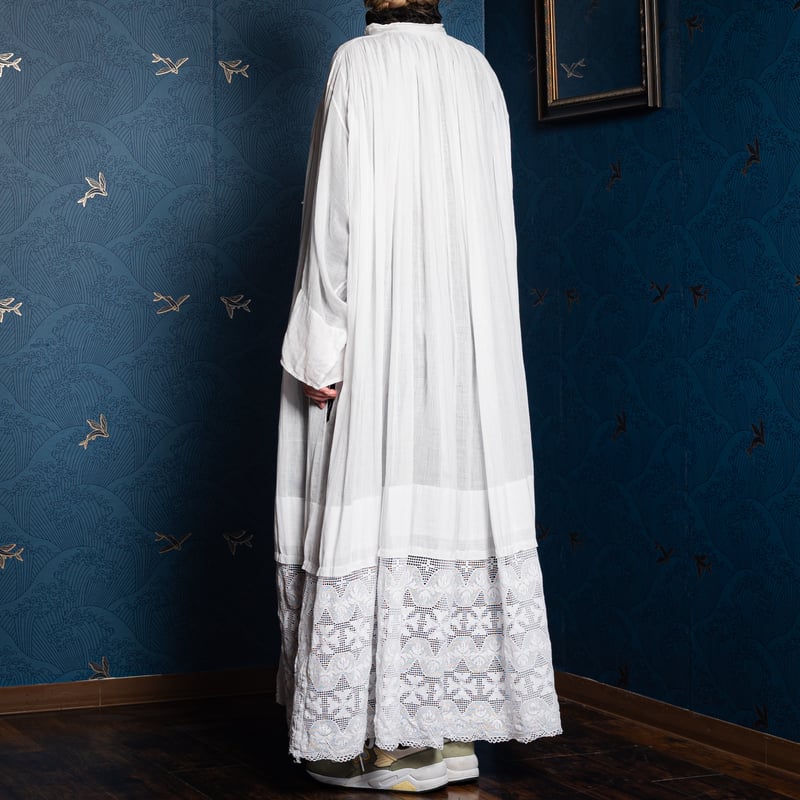 France Antique Cotton Church Smock | Ugla パンと古着と本
