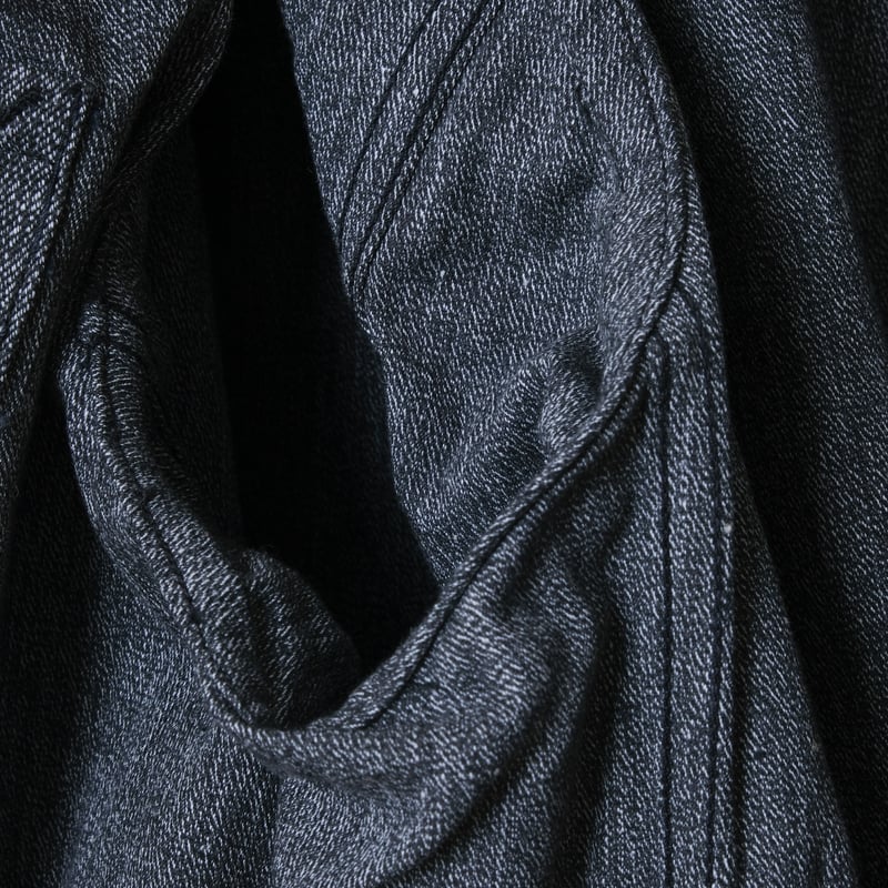 40-50s French Army Black Chambray Atelier Coat