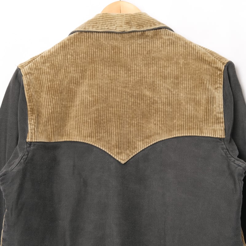 30ss France Vintage Corduroy×Black Moleskin Dou 30ss France Vintage Corduroy×Black Moleskin Dou