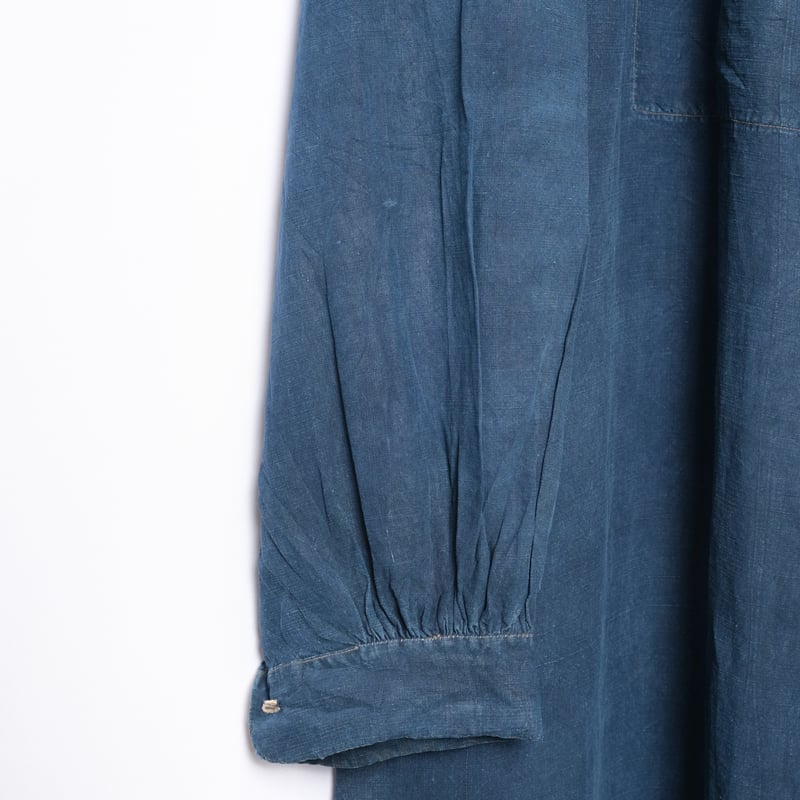 30s France Antique Indigo linen Biaude (Fullop 30s France Antique Indigo linen Biaude (Fullop