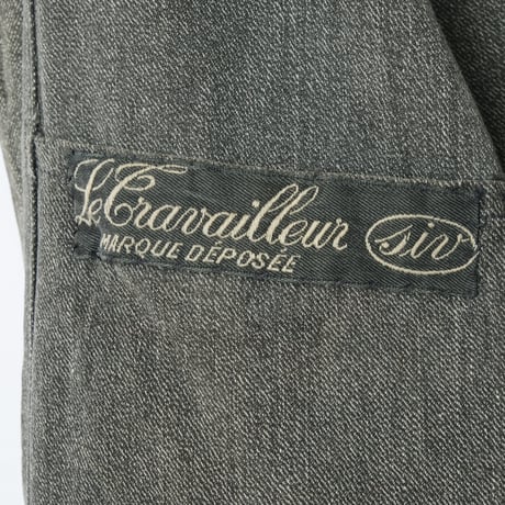 30-40s Le travailleur Black Chambray Atelier Coat