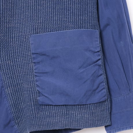 60s Euro Vintage Blue Knit Work Jacket