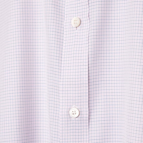 00s- Charvet Checked Cotton shirt Pink（Made in France）