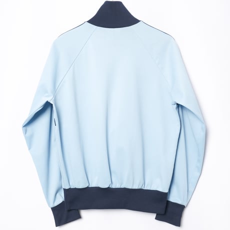 70-80s Vintage adidas Track Jacket Model  First Light Blue × Navy（Made in France）