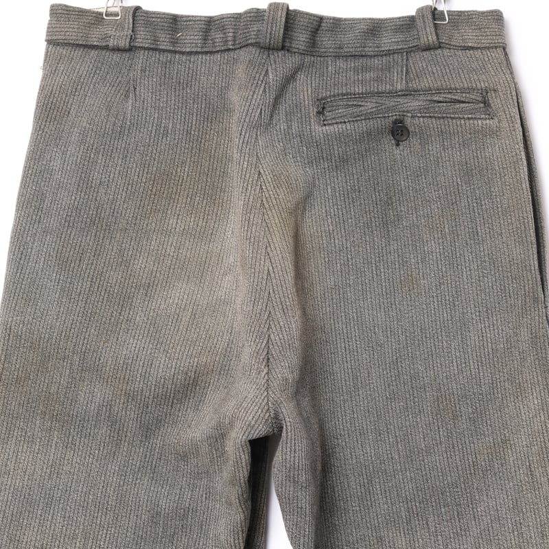 50-60s France Vintage Cotton Piqué Trousers | U