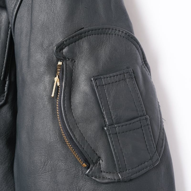 70s-80s French Vintage ATLAS Leather Jacket Siz 70s-80s French Vintage ATLAS Leather Jacket Siz