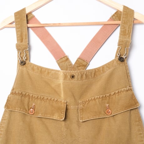 30-40s France Adolphe Lafont Vintage Cotton Linen Overalls