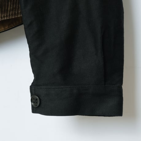30s-40s Le Mont St Michel Corduroy×Black Moleskin Gilet