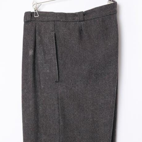 40-50s France Vintage Wool Piqué Trousers