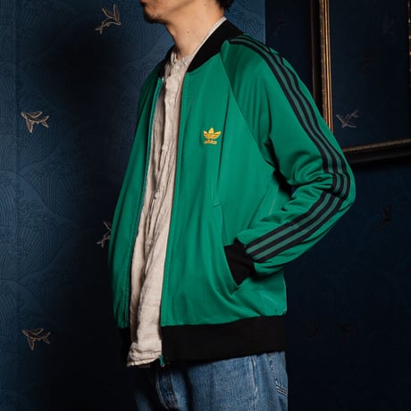 70-80s Vintage adidas VENTEX  ATP Green Track Jacket (Made in France)