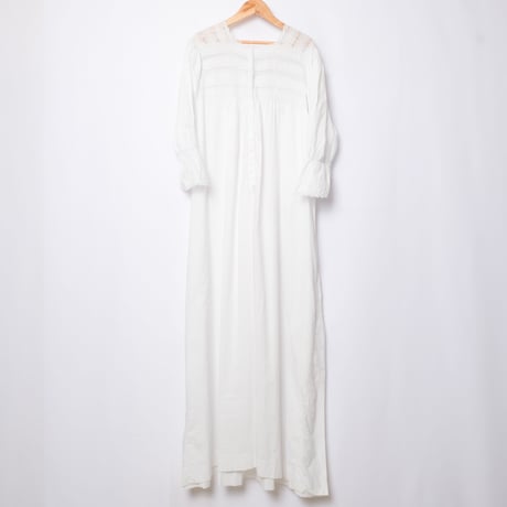〜1930s French Antique Cotton Lace Night Dress