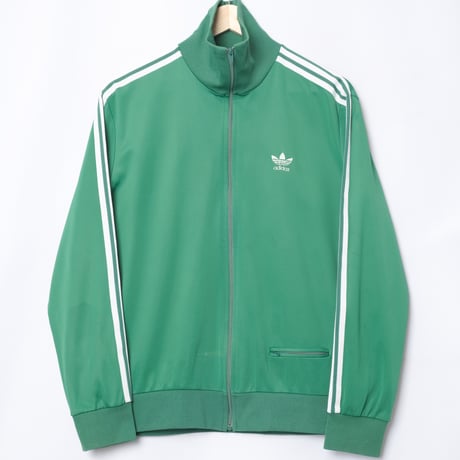 70-80s Vintage adidas Ventex Track Jacket Green (Made in France)