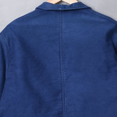 50-60s Le Mont St Michel Blue Moleskin Jacket