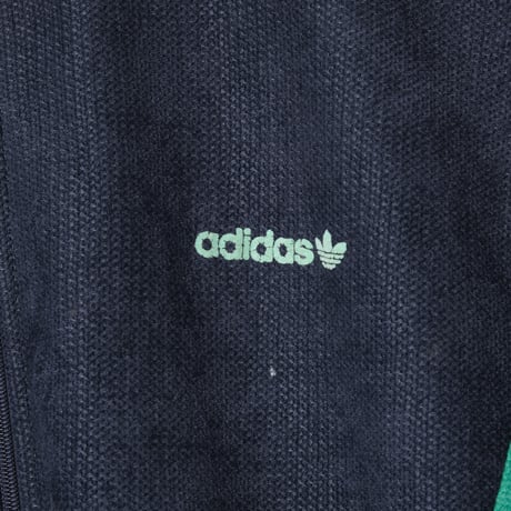 80s Vintage adidas Ventex Track Jacket Navy × Green × Purple (Made in France)