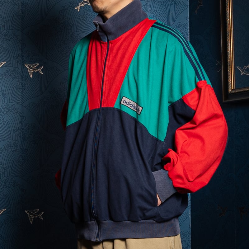 80s Vintage adidas Ventex Track Jacket Navy × R