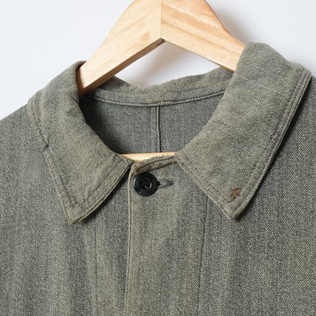 30-40s Le travailleur Black Chambray Atelier Coat