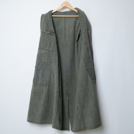 30-40s Le travailleur Black Chambray Atelier Coat