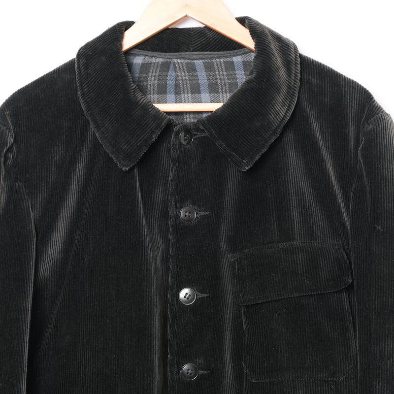40-50s France Vintage Black Corduroy Jacket | U 40-50s France Vintage Black Corduroy Jacket | U
