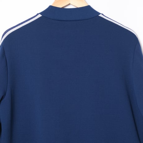 70s Vintage adidas Ventex Collarless Track Jacket Navy (Made in France)