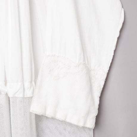 Early 1900s France  Antique Cotton Church Smock