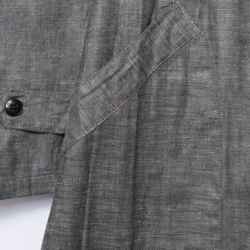 40-50s France Vintage Au Molinel Linen Black Ch 40-50s France Vintage Au Molinel Linen Black Ch