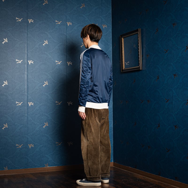 70-80s Vintage adidas ATP Navy× White Track Jac