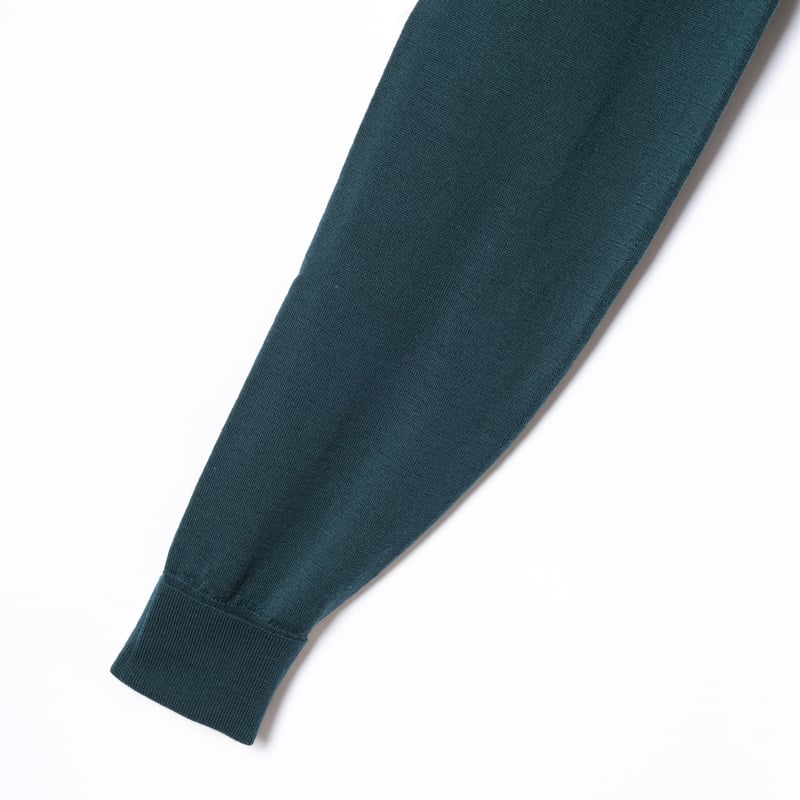 00s- JOHN SMEDLEY Merino Wool Polo Dead Stock（M