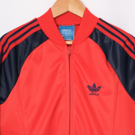 70s Vintage adidas VENTEX  ATP Red×Navy Track Jacket(Made in France) Small